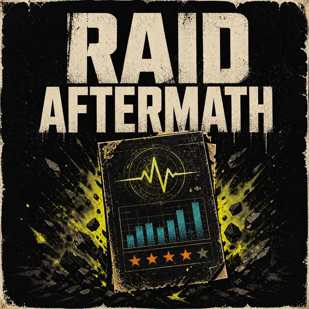 Cover Raid Aftermath montrant une fiche de rapport après impact