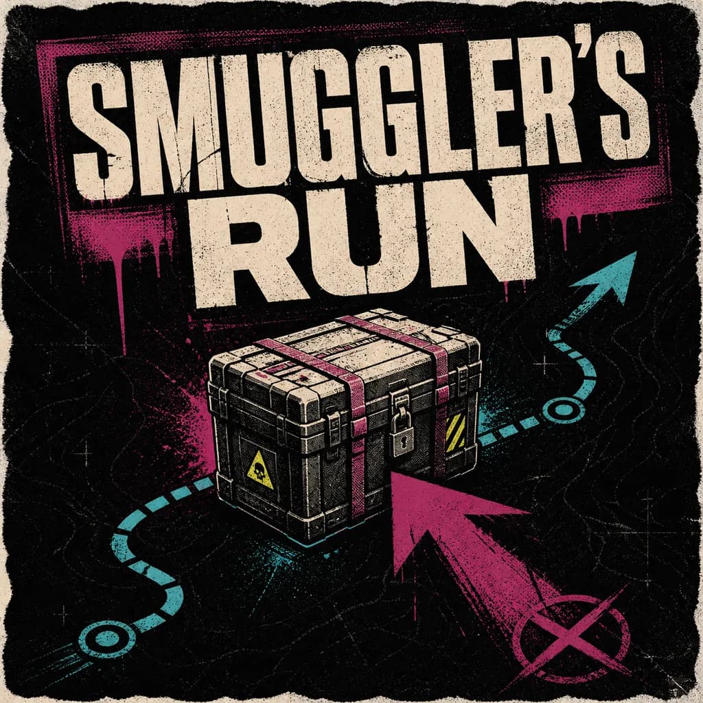 Cover Smuggler’s Run montrant une cargaison contestée sur un trajet